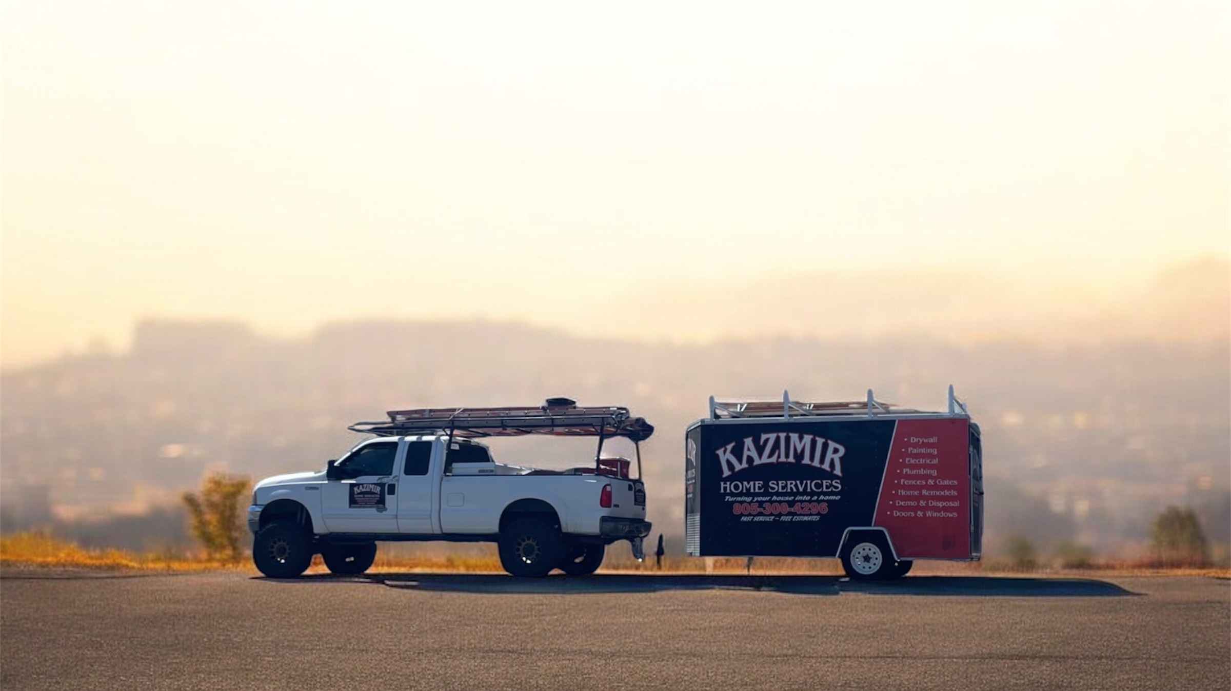 Kazimir Home Services professional truck and equipment