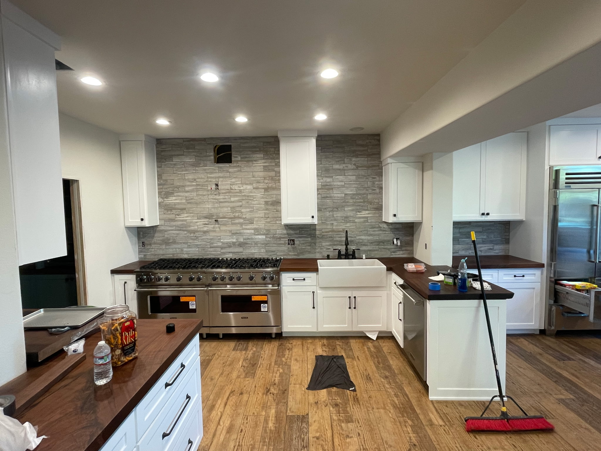 Kitchen Remodel with White Cabinets