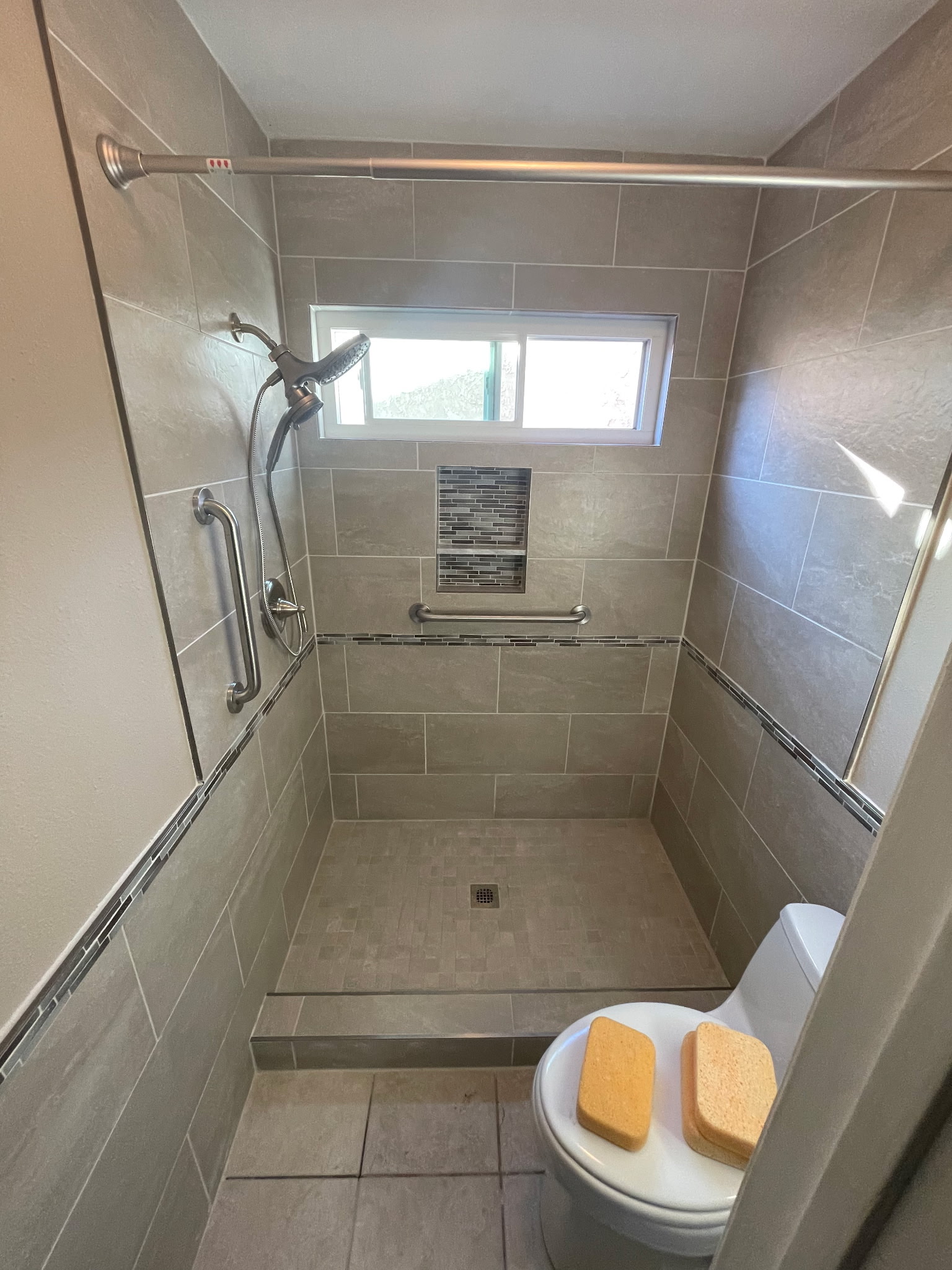 Walk-in Tiled Shower